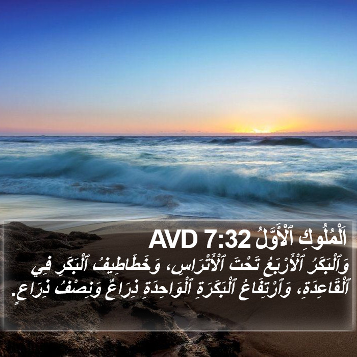 اَلْمُلُوكِ ٱلْأَوَّلُ 7:32 AVD Bible Study