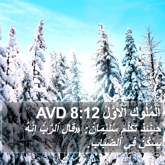 اَلْمُلُوكِ ٱلْأَوَّلُ 8:12 AVD Bible Study