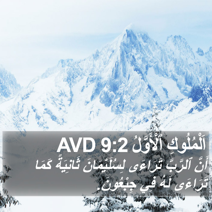 اَلْمُلُوكِ ٱلْأَوَّلُ 9:2 AVD Bible Study