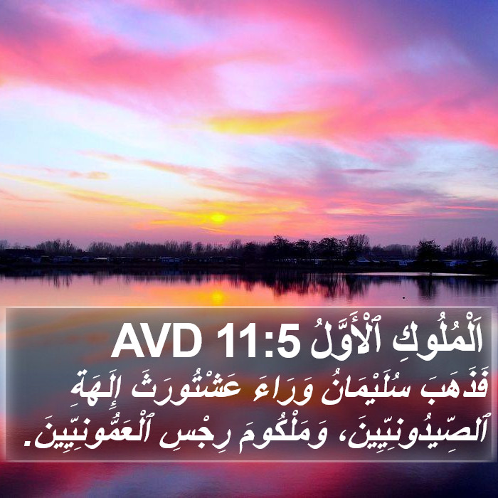 اَلْمُلُوكِ ٱلْأَوَّلُ 11:5 AVD Bible Study