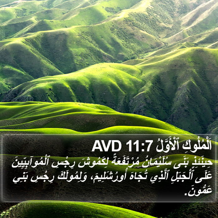 اَلْمُلُوكِ ٱلْأَوَّلُ 11:7 AVD Bible Study