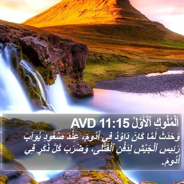 اَلْمُلُوكِ ٱلْأَوَّلُ 11:15 AVD Bible Study