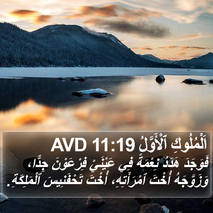 اَلْمُلُوكِ ٱلْأَوَّلُ 11:19 AVD Bible Study