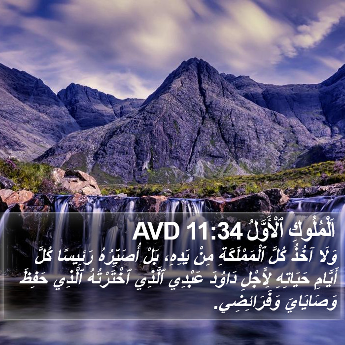 اَلْمُلُوكِ ٱلْأَوَّلُ 11:34 AVD Bible Study