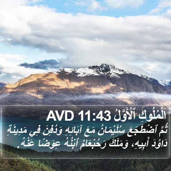 اَلْمُلُوكِ ٱلْأَوَّلُ 11:43 AVD Bible Study