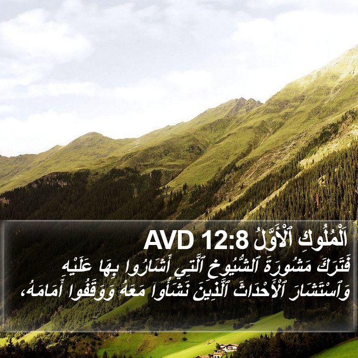 اَلْمُلُوكِ ٱلْأَوَّلُ 12:8 AVD Bible Study