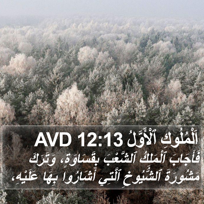 اَلْمُلُوكِ ٱلْأَوَّلُ 12:13 AVD Bible Study