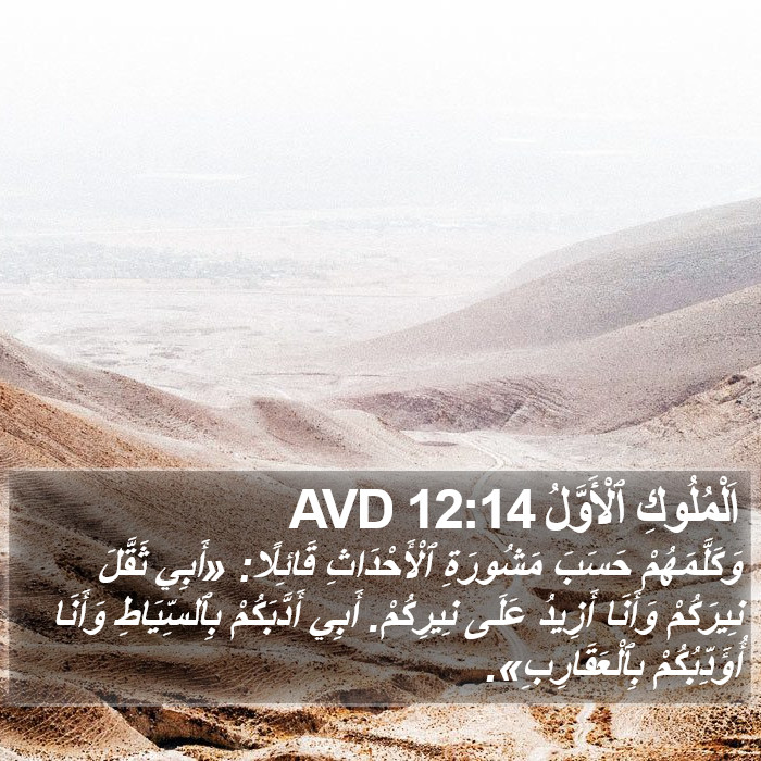 اَلْمُلُوكِ ٱلْأَوَّلُ 12:14 AVD Bible Study