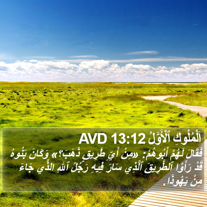 اَلْمُلُوكِ ٱلْأَوَّلُ 13:12 AVD Bible Study