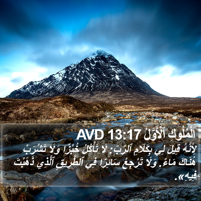 اَلْمُلُوكِ ٱلْأَوَّلُ 13:17 AVD Bible Study