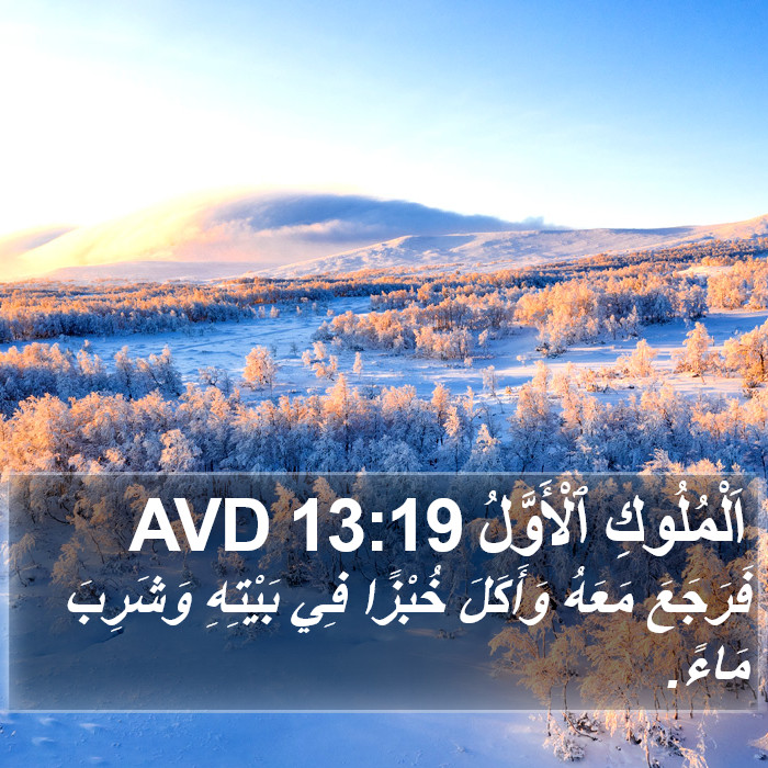 اَلْمُلُوكِ ٱلْأَوَّلُ 13:19 AVD Bible Study