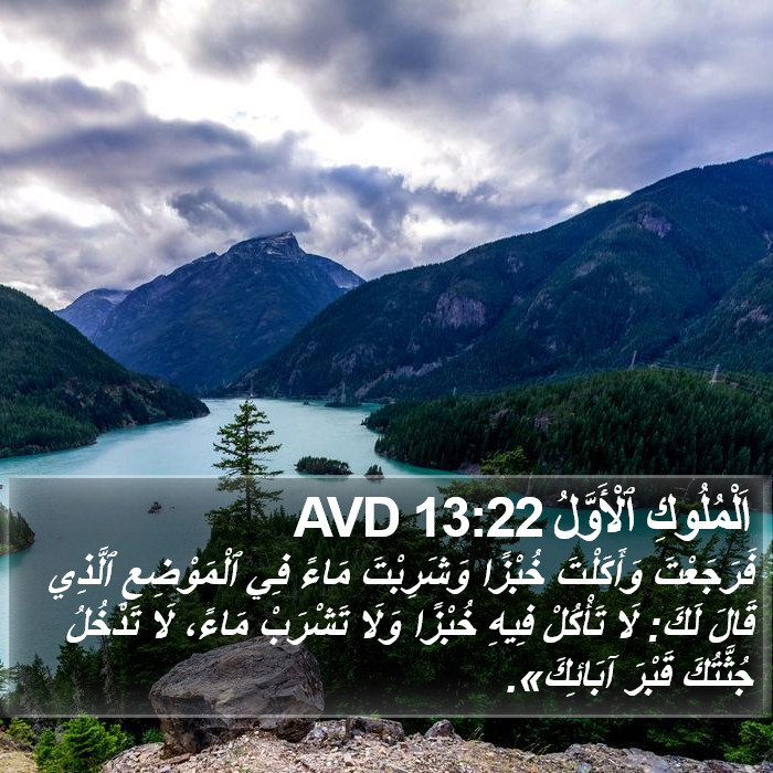 اَلْمُلُوكِ ٱلْأَوَّلُ 13:22 AVD Bible Study