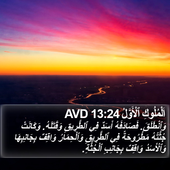 اَلْمُلُوكِ ٱلْأَوَّلُ 13:24 AVD Bible Study