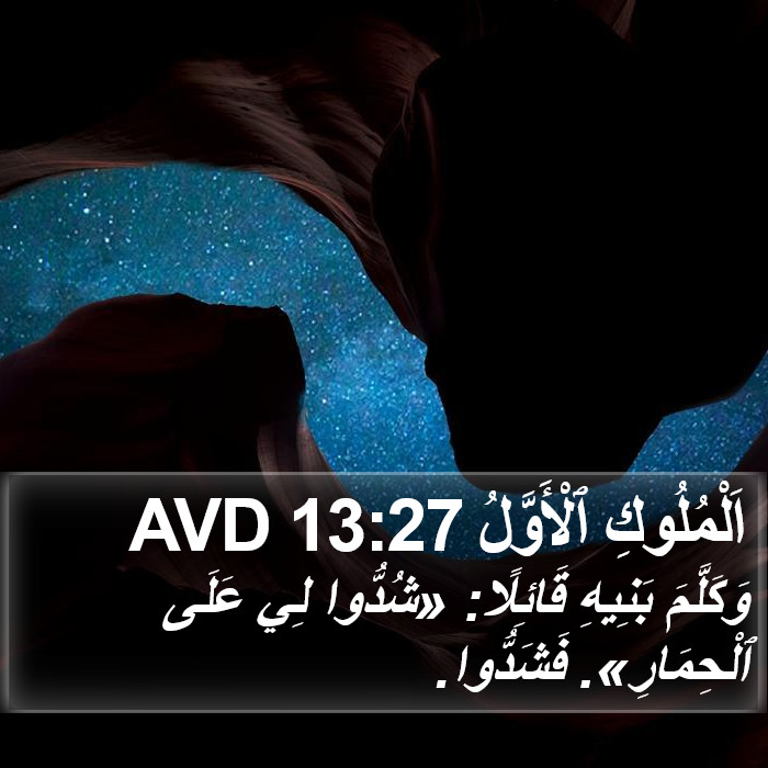 اَلْمُلُوكِ ٱلْأَوَّلُ 13:27 AVD Bible Study