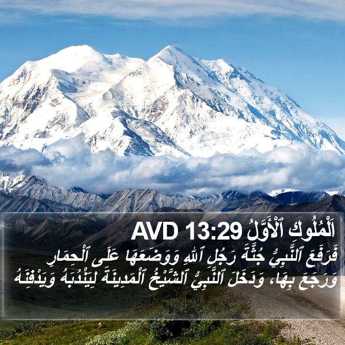 اَلْمُلُوكِ ٱلْأَوَّلُ 13:29 AVD Bible Study