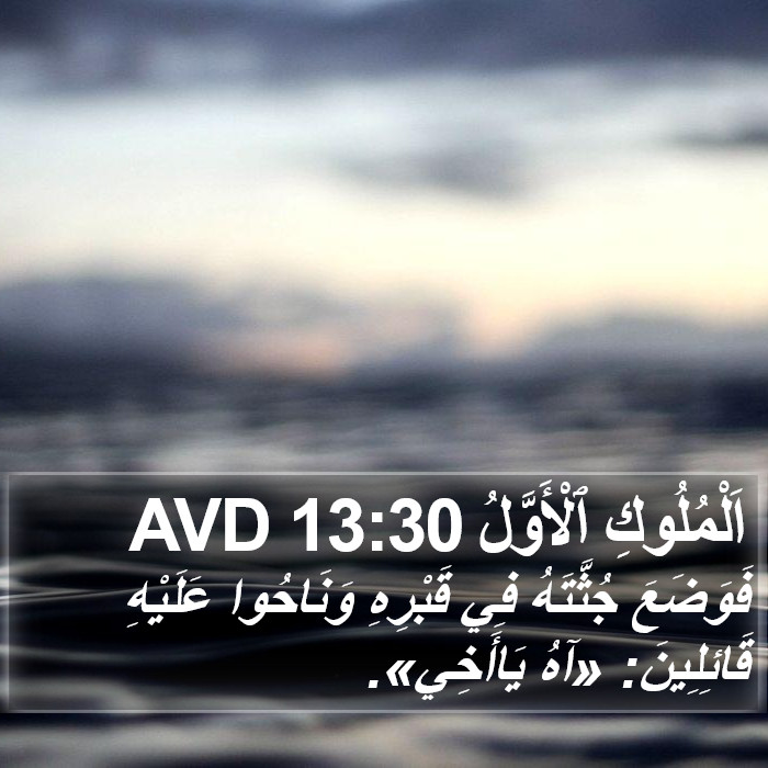 اَلْمُلُوكِ ٱلْأَوَّلُ 13:30 AVD Bible Study