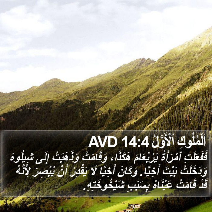 اَلْمُلُوكِ ٱلْأَوَّلُ 14:4 AVD Bible Study