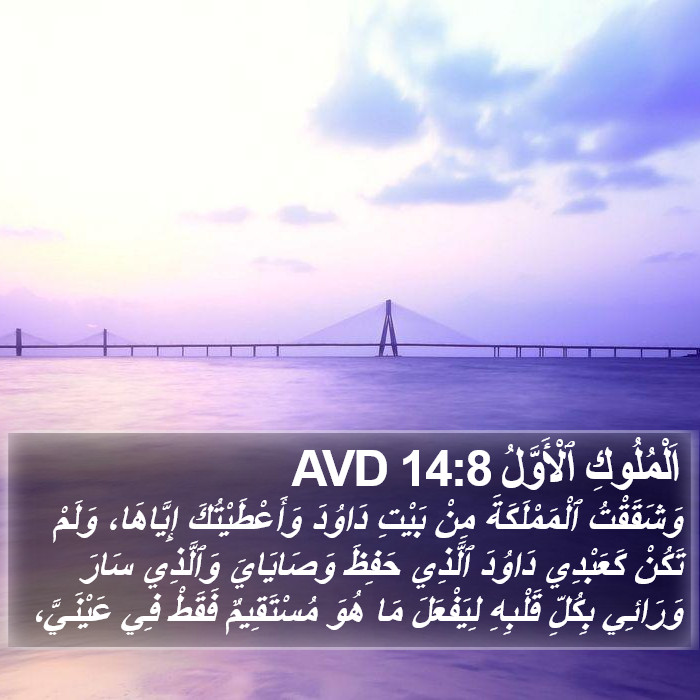 اَلْمُلُوكِ ٱلْأَوَّلُ 14:8 AVD Bible Study