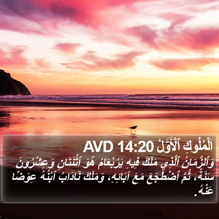 اَلْمُلُوكِ ٱلْأَوَّلُ 14:20 AVD Bible Study