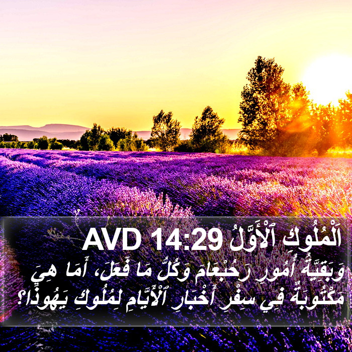 اَلْمُلُوكِ ٱلْأَوَّلُ 14:29 AVD Bible Study