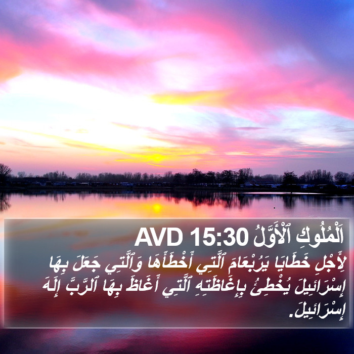 اَلْمُلُوكِ ٱلْأَوَّلُ 15:30 AVD Bible Study