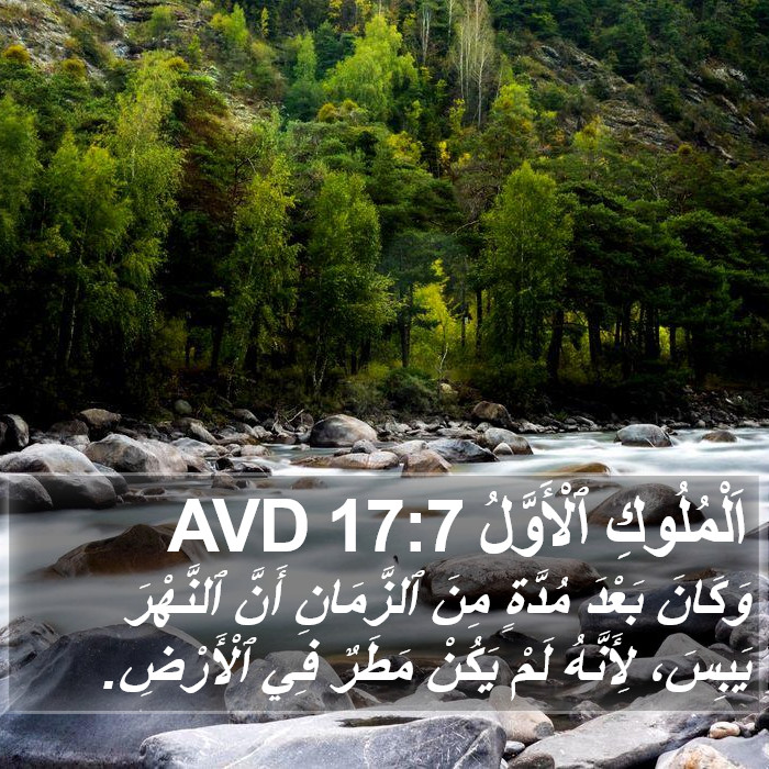 اَلْمُلُوكِ ٱلْأَوَّلُ 17:7 AVD Bible Study