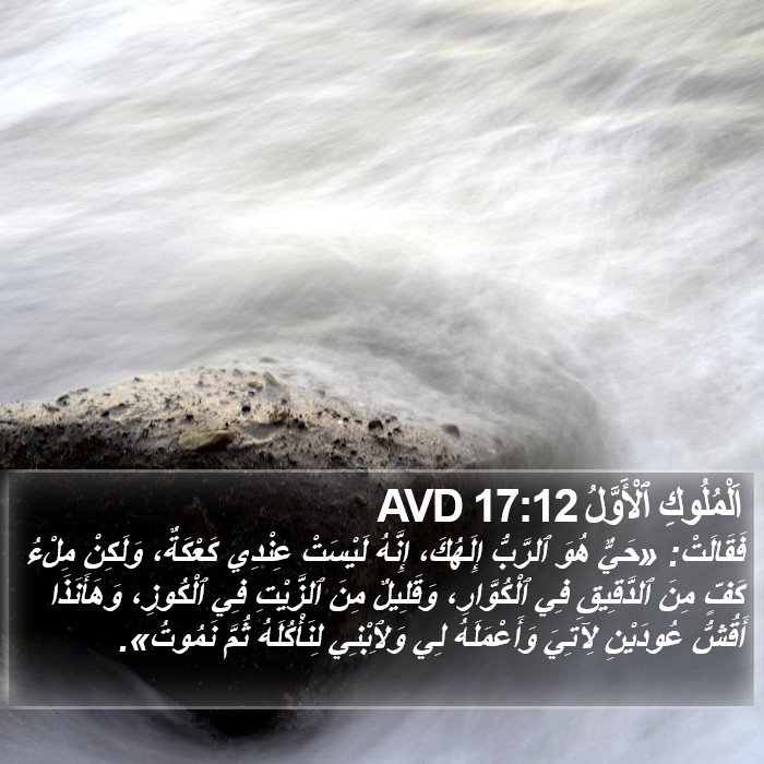 اَلْمُلُوكِ ٱلْأَوَّلُ 17:12 AVD Bible Study