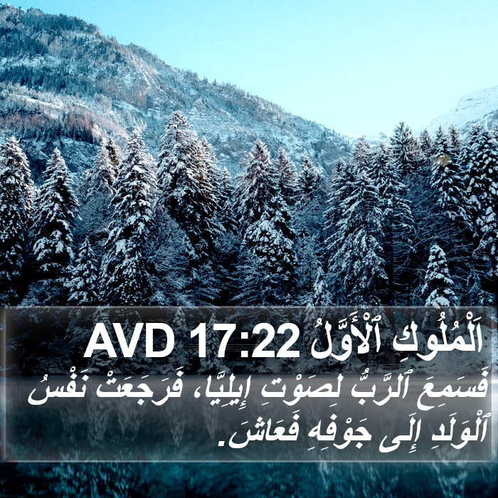 اَلْمُلُوكِ ٱلْأَوَّلُ 17:22 AVD Bible Study