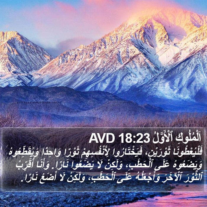 اَلْمُلُوكِ ٱلْأَوَّلُ 18:23 AVD Bible Study