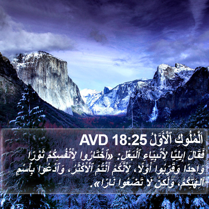 اَلْمُلُوكِ ٱلْأَوَّلُ 18:25 AVD Bible Study