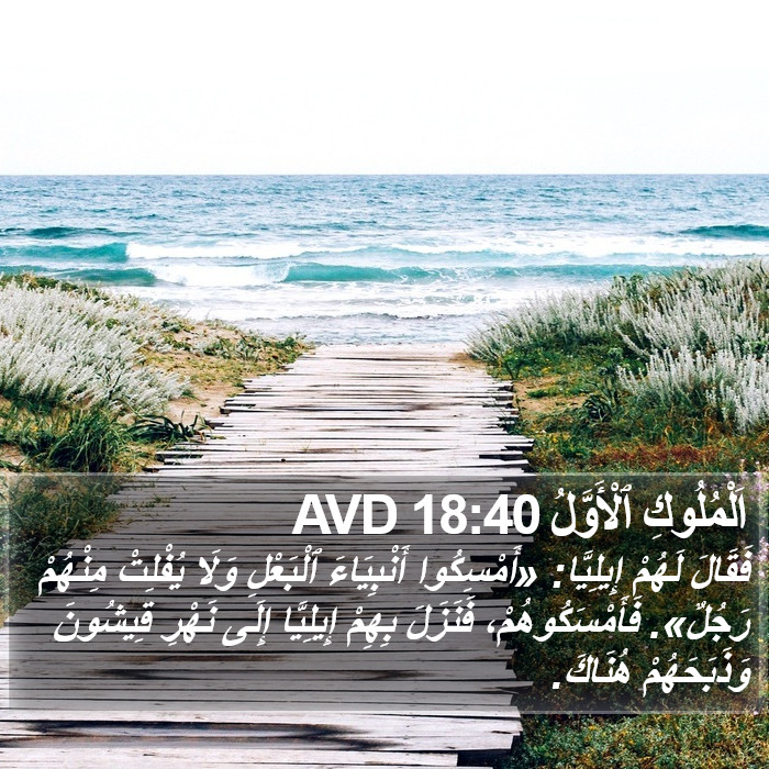 اَلْمُلُوكِ ٱلْأَوَّلُ 18:40 AVD Bible Study