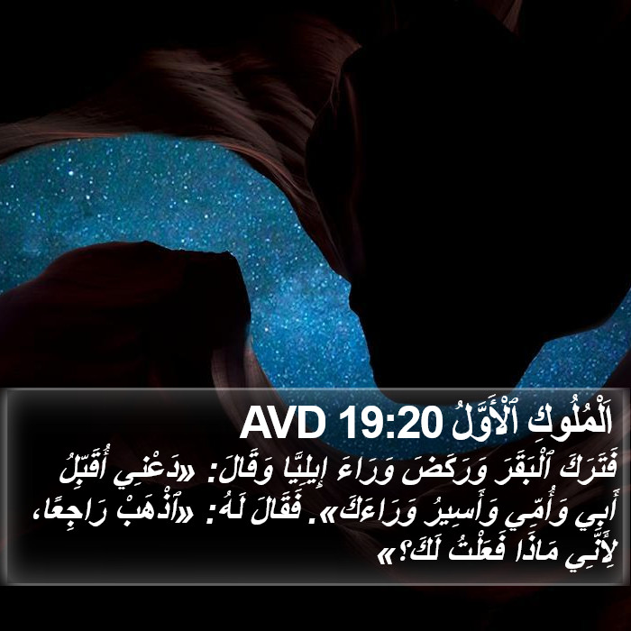 اَلْمُلُوكِ ٱلْأَوَّلُ 19:20 AVD Bible Study