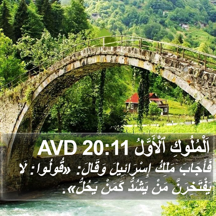 اَلْمُلُوكِ ٱلْأَوَّلُ 20:11 AVD Bible Study