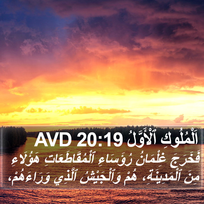 اَلْمُلُوكِ ٱلْأَوَّلُ 20:19 AVD Bible Study