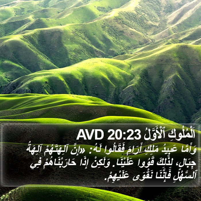 اَلْمُلُوكِ ٱلْأَوَّلُ 20:23 AVD Bible Study