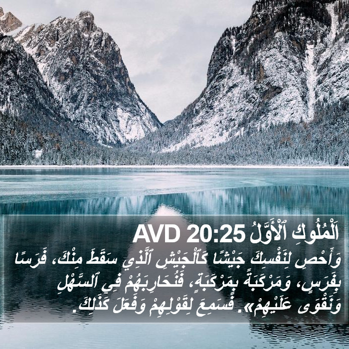 اَلْمُلُوكِ ٱلْأَوَّلُ 20:25 AVD Bible Study