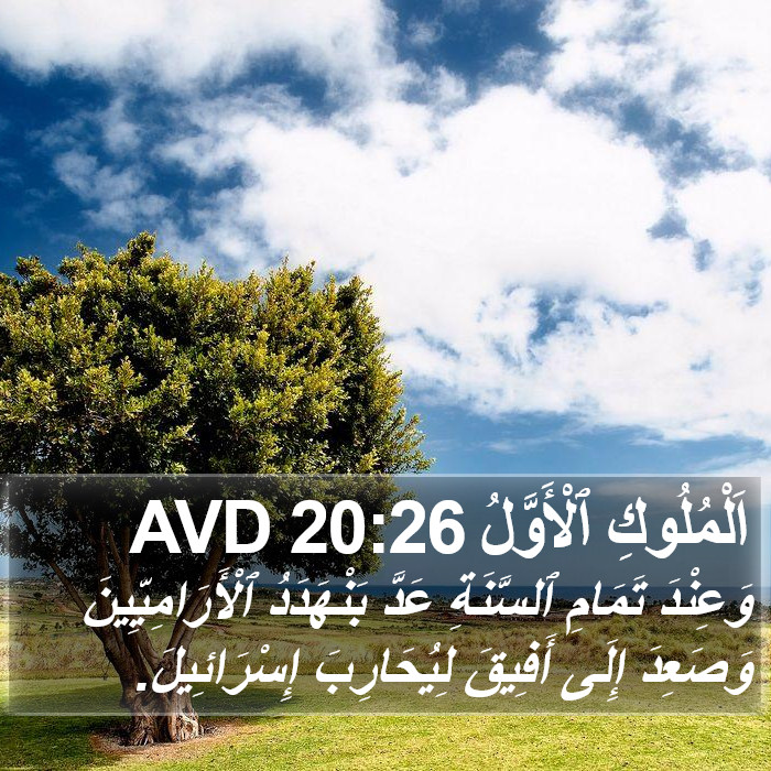 اَلْمُلُوكِ ٱلْأَوَّلُ 20:26 AVD Bible Study