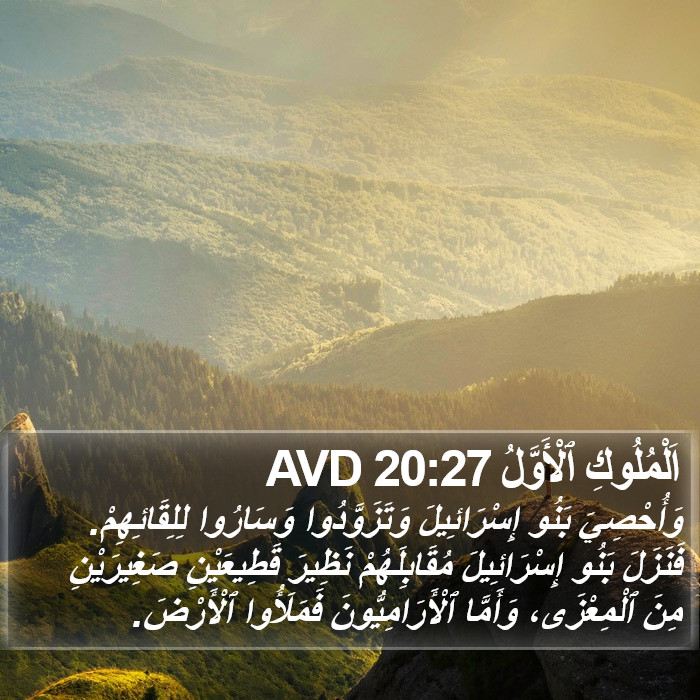 اَلْمُلُوكِ ٱلْأَوَّلُ 20:27 AVD Bible Study