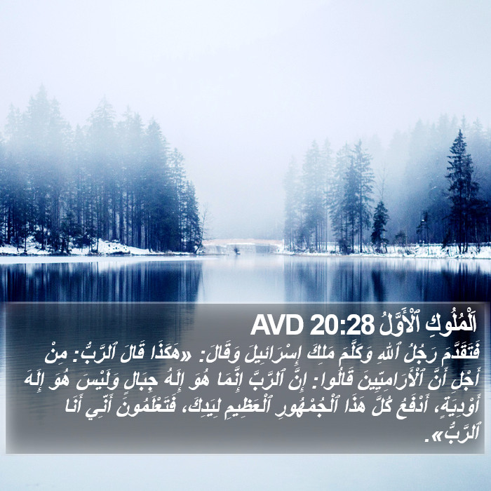 اَلْمُلُوكِ ٱلْأَوَّلُ 20:28 AVD Bible Study