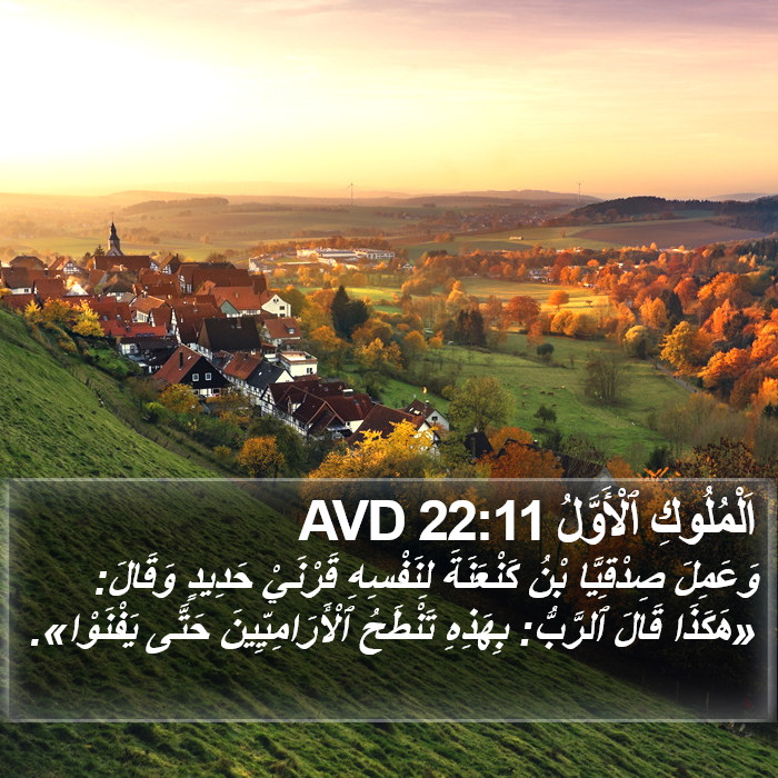 اَلْمُلُوكِ ٱلْأَوَّلُ 22:11 AVD Bible Study