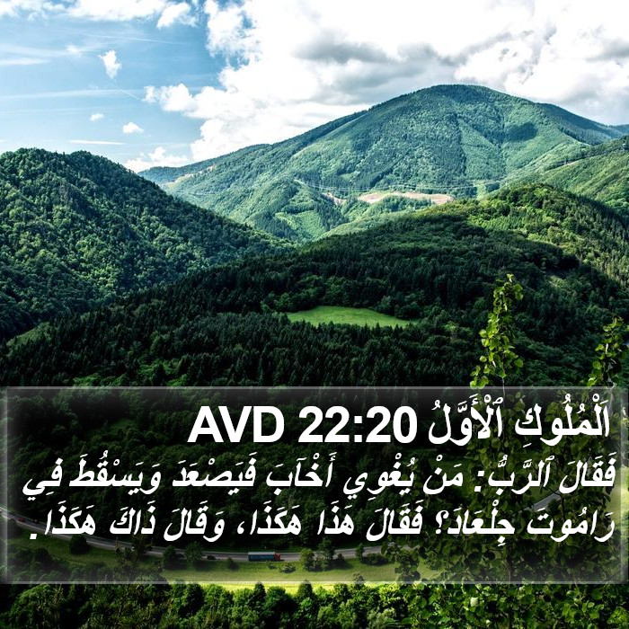 اَلْمُلُوكِ ٱلْأَوَّلُ 22:20 AVD Bible Study