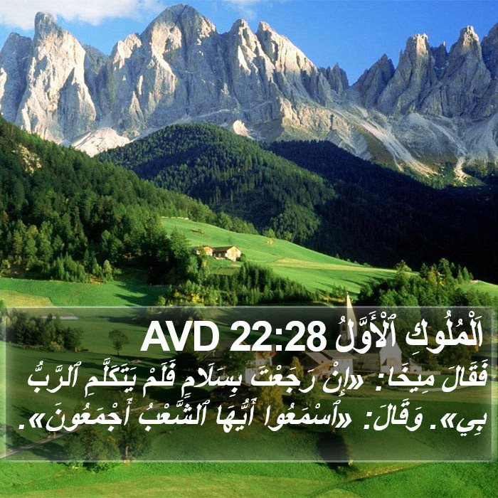 اَلْمُلُوكِ ٱلْأَوَّلُ 22:28 AVD Bible Study