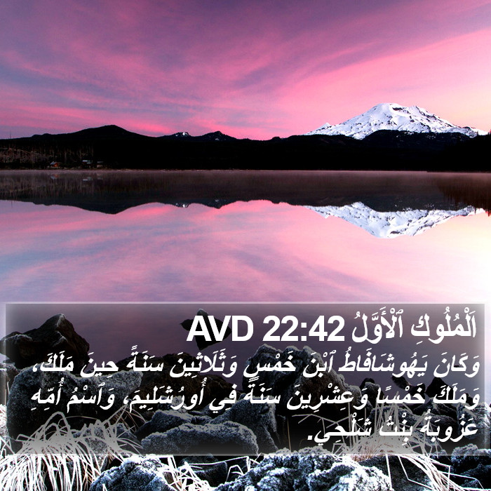 اَلْمُلُوكِ ٱلْأَوَّلُ 22:42 AVD Bible Study