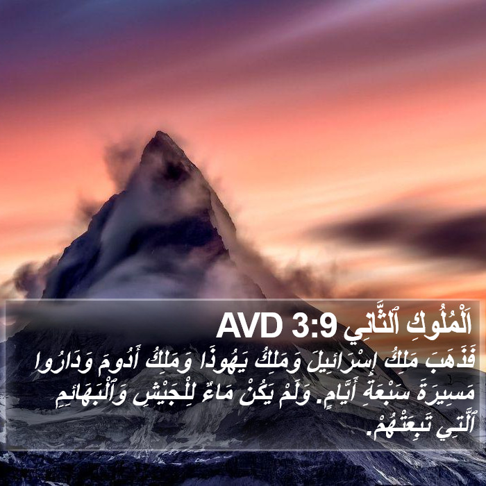 اَلْمُلُوكِ ٱلثَّانِي 3:9 AVD Bible Study