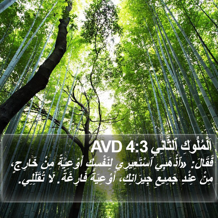 اَلْمُلُوكِ ٱلثَّانِي 4:3 AVD Bible Study