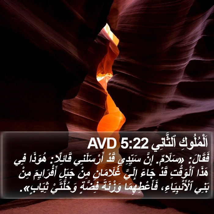 اَلْمُلُوكِ ٱلثَّانِي 5:22 AVD Bible Study