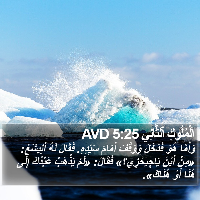 اَلْمُلُوكِ ٱلثَّانِي 5:25 AVD Bible Study