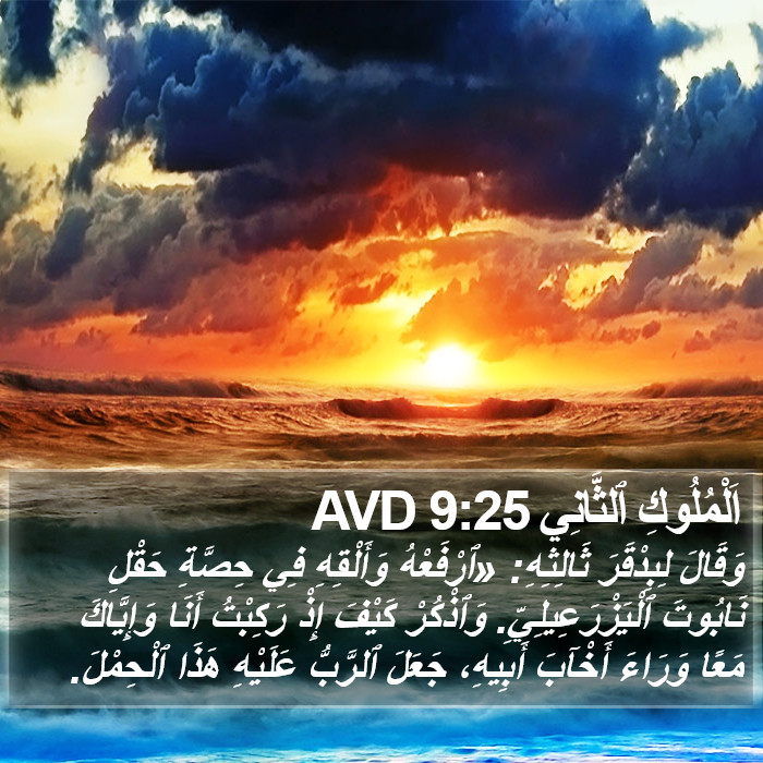 اَلْمُلُوكِ ٱلثَّانِي 9:25 AVD Bible Study