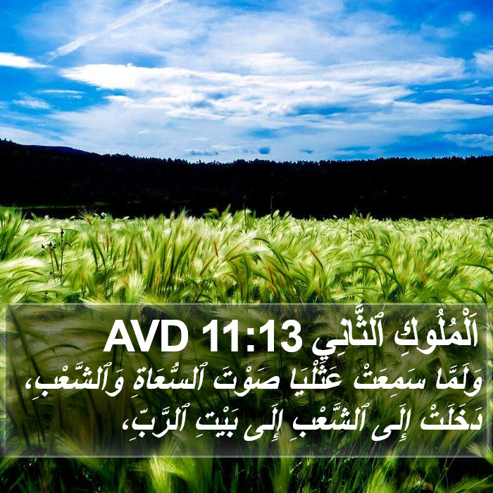 اَلْمُلُوكِ ٱلثَّانِي 11:13 AVD Bible Study