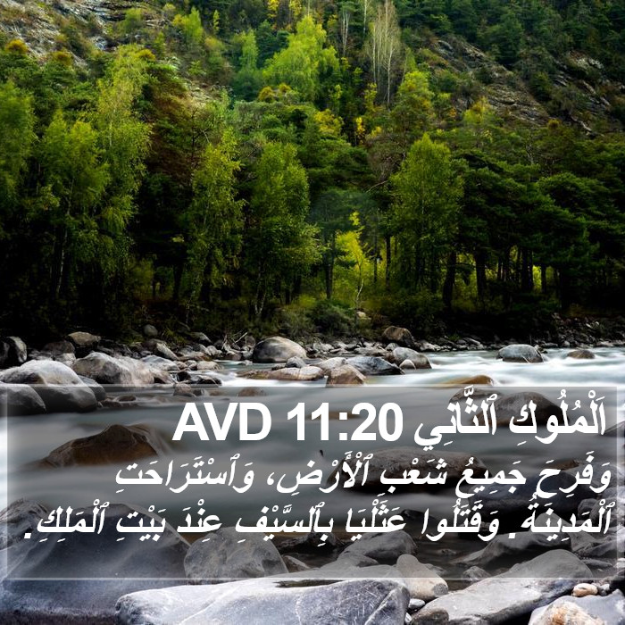 اَلْمُلُوكِ ٱلثَّانِي 11:20 AVD Bible Study